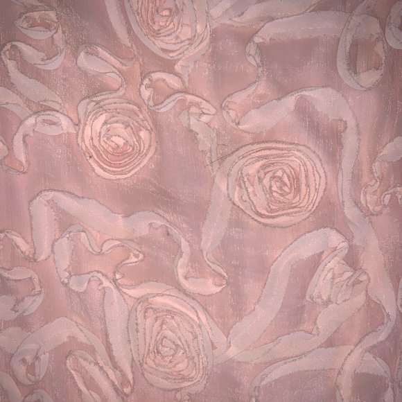 Pink Rosette Appliqué Strapless Mini Dress - Picture 3 of 3